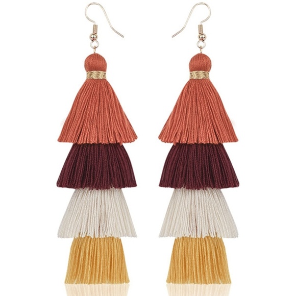 Jewelry - Ombre Tassel Fringe Earrings